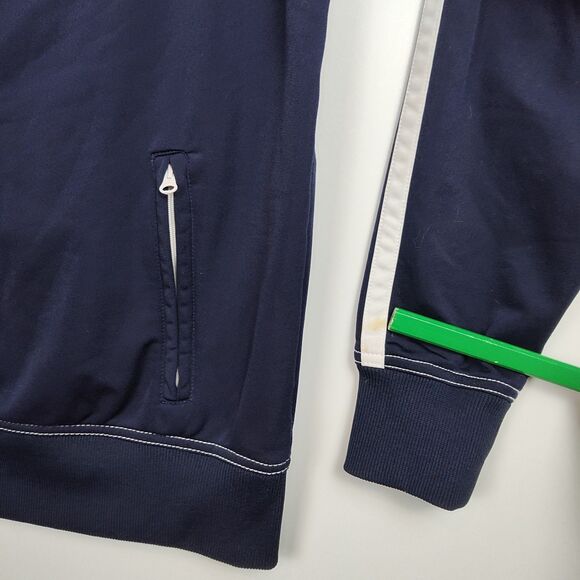 American Eagle Full-Zip Jacket Men's M Navy Blue Varsity-Style Logo Long Sleeves - Picture 6 of 10